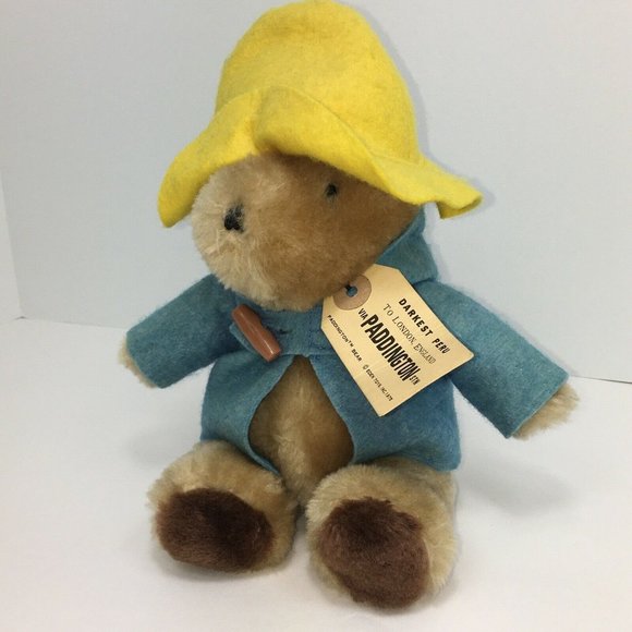 Paddington Bear Plush Darkest Peru To London England 11" Eden Toys Vintage 1975 - Picture 3 of 12